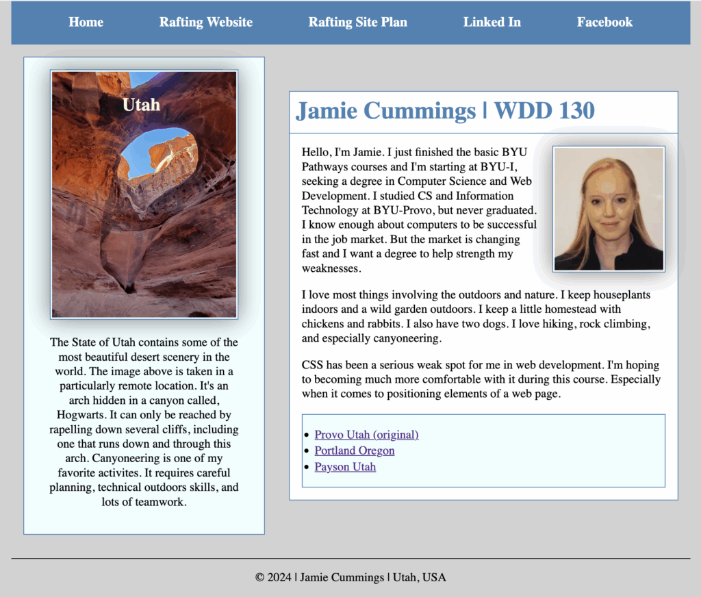 WDD130 Main Page screenshot